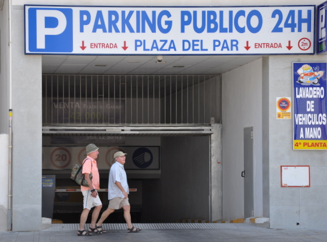 Parking in Cartagena, Locations and heights of Underground car parks